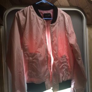 pink bomber jacket
